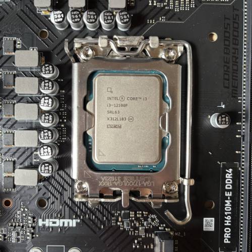 i3-12100F + msi pro h610m-e （ddr4)