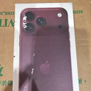 全新iphone18 promax 大紅256個盒濕左水 未開封