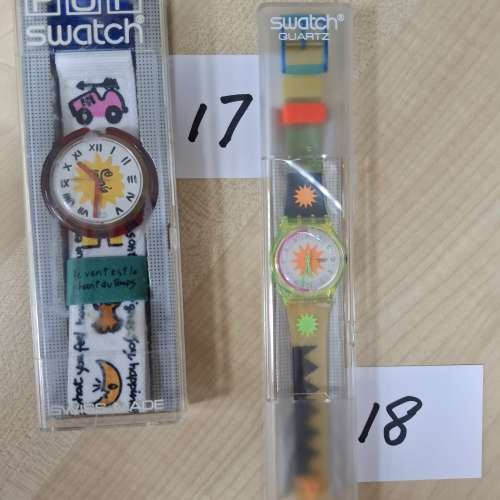 Swatch 手錶 1980's-1900's (Lot 3/2) 9-16+Pop Watch Quartz