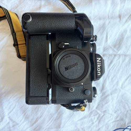 Nikon FM2 (Black Body)with MD-12 and lens