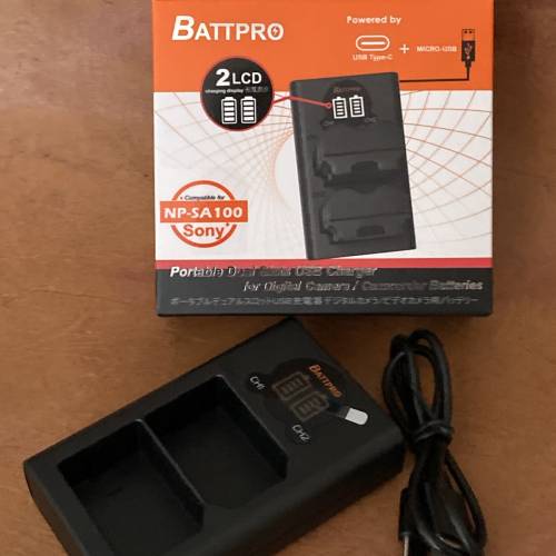 香港行貨NPSA100 NP-SA100 USB充電器合SONY A7R VI,A7R6,A7RM6,ILCE-7RM6,FX5相機專...