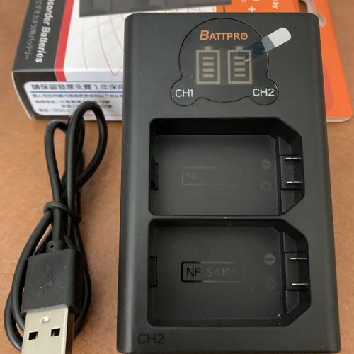 香港行貨NPSA100 NP-SA100 USB充電器合SONY A7R VI,A7R6,A7RM6,ILCE-7RM6,FX5相機專...