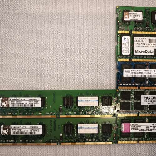 Desktop Laptop Notebook RAM 有DIMM SODIMM DDR3 DDR2