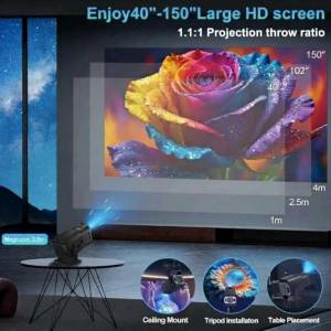 Magcubic (GENUINE) Dual Band 4K,FULL HD (Auto Keystone)Projector Wi-Fi 6 (2.4/5G