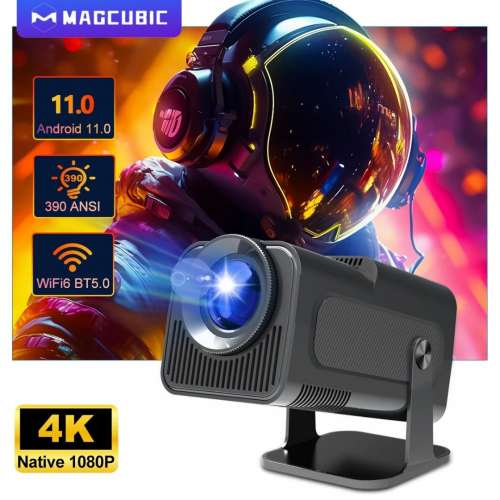Magcubic (GENUINE) Dual Band 4K,FULL HD (Auto Keystone)Projector Wi-Fi 6 (2.4/5G