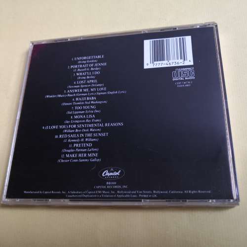 NAT KING COLE unforgettable