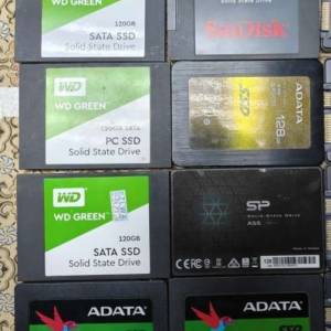 三星\ADATA\WD\SP  2.5&rdquo; SATA 120 -128 GB SSD 固態硬碟
