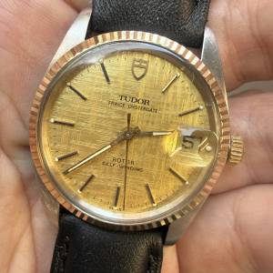 Tudor 74033 金鋼 布紋面 $4999
