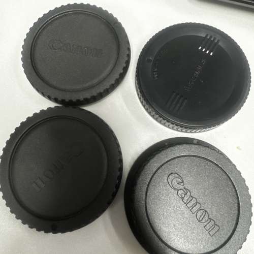 Canon 相機 底面蓋 2 set ( 相機蓋，鏡頭底蓋 ）len rear cap camera cap