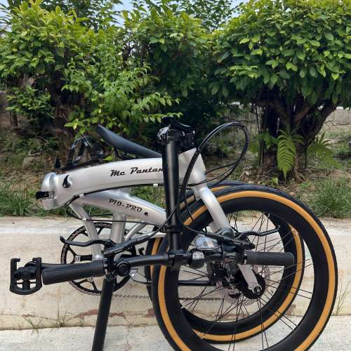 銀色 2026 MC Pantani 潘塔尼 P10 pro 10速 油剎 20吋 451 鋁合金折叠車 送水架前後...