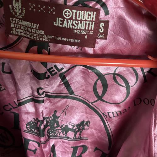 TOUGH Jeansmith 紅色連帽皮褸