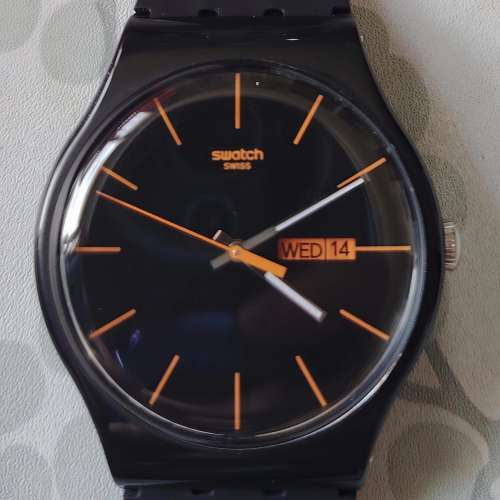 Swatch 黑面星期日歷手錶