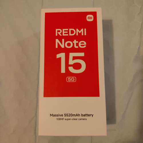 紅米 Note 15 5G 港版黑色 8+256g