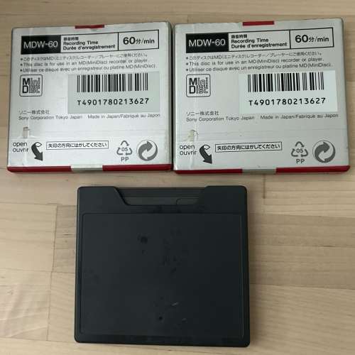 全新 Sony MiniDisc MD帶 60分鐘 2 張 + 1 張 用過 賣二送一 3 張 HK$50.00