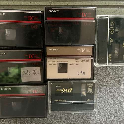 Sony Panasonic JVC Mini DV 錄影帶 7 餅 全部用過 清屋出售 HK$70.00