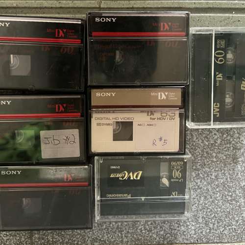 Sony Panasonic JVC Mini DV 錄影帶 7 餅 全部用過 清屋出售 HK$70.00