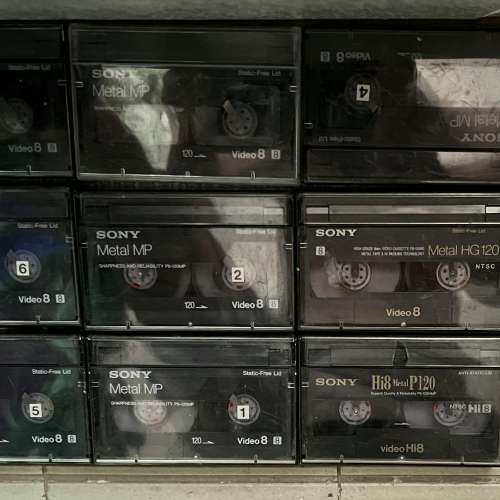 Sony Metal MP 120 Video 8 錄影帶 10 餅 全部用過 清屋出售 HK$100.00 10 餅