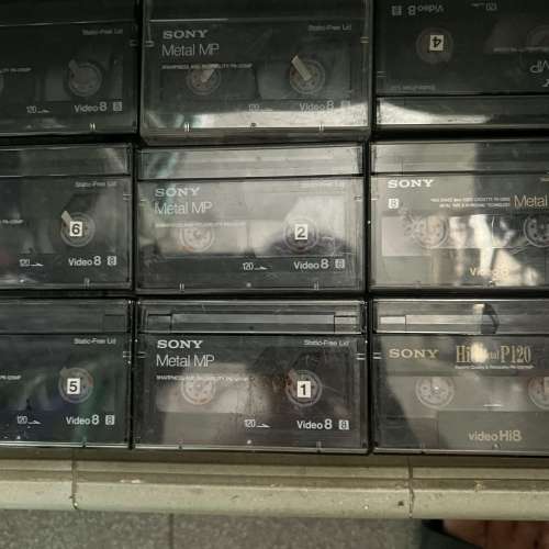 Sony Metal MP 120 Video 8 錄影帶 10 餅 全部用過 清屋出售 HK$100.00 10 餅