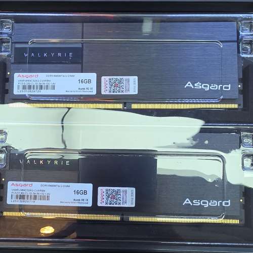 Asgard Valkyrie 女武神二代 RGB DDR5 6400 CL32 16GB&times;2 32GB 黑色版