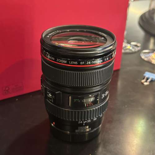 95% New Canon EF 24-105 f4L IS USM Working連hood