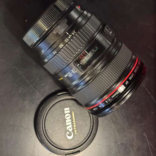 95% New Canon EF 24-105 f4L IS USM Working連hood
