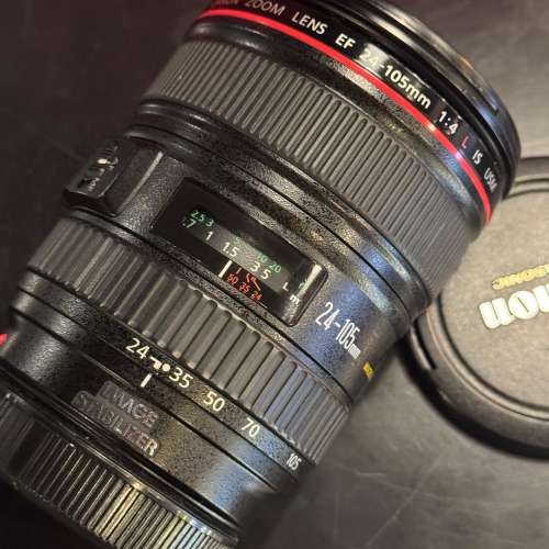 95% New Canon EF 24-105 f4L IS USM Working連hood