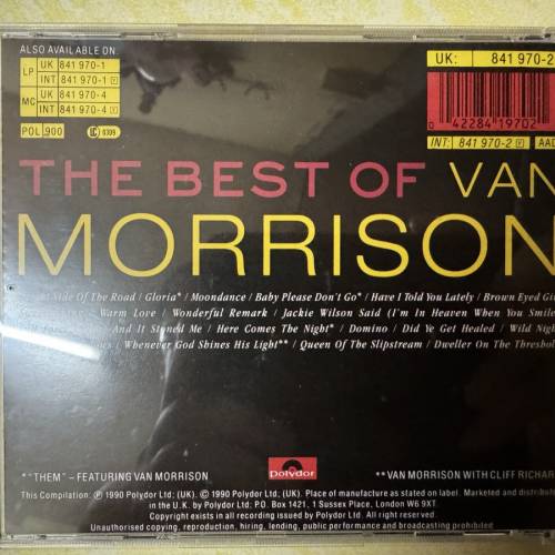 20 Tracks Music CD: The Best of Van Morrison 無花