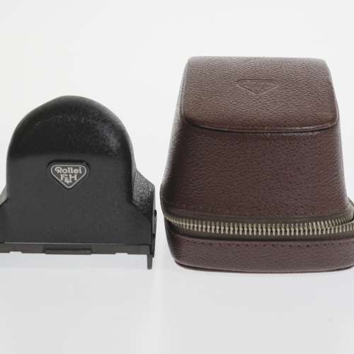 Rollei Rolleiflex Prism Finder Viewfinder Attachment w/ Leather Zip Case