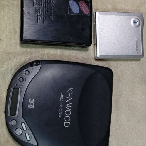 床底雜物7件 MD walkman Discman
