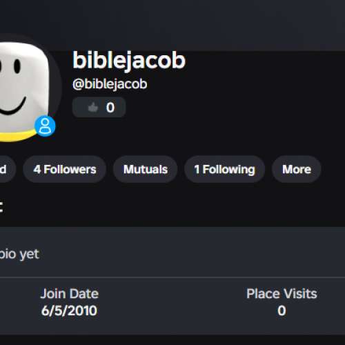 very old Roblox account