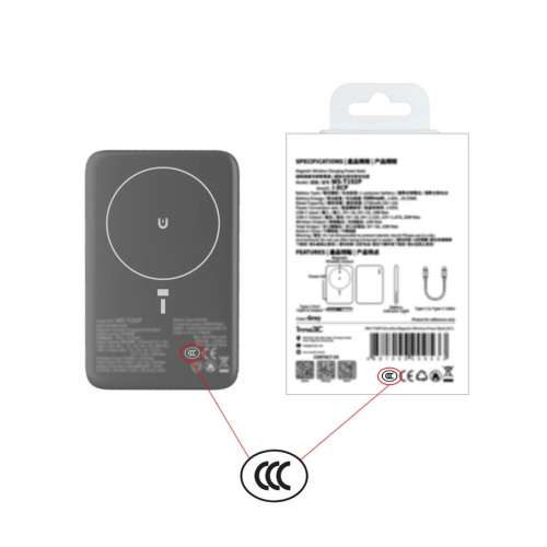 inno3C WS-T192P 具備 CCC 與 CE 安全認證的超薄磁吸無線移動電源