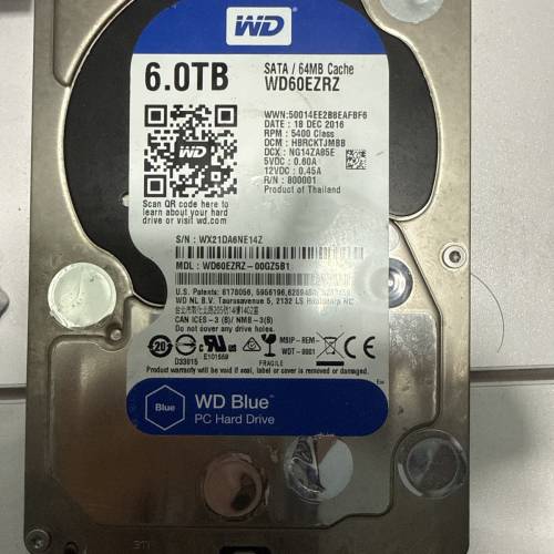 WD Blue 6.0TB機械硬盤