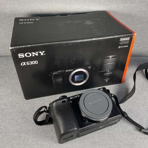Sony Alpha a6300 Mirrorless Camera Body with Battery Grip & 4 Batteries