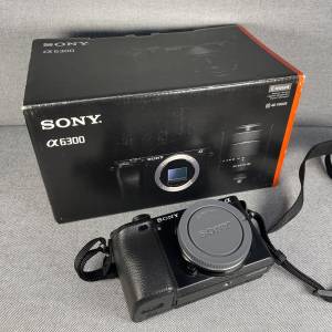 Sony Alpha a6300 Mirrorless Camera Body with Battery Grip & 4 Batteries