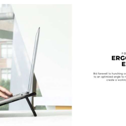 全新一盒黑色Native Union Fold Laptop Stand Macbook iPad 鋁合金散熱支架 手提電...