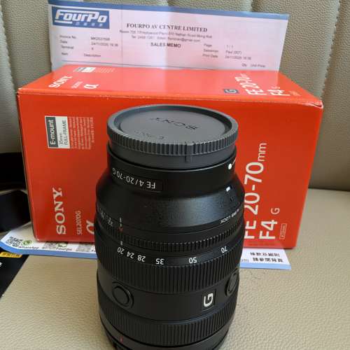 Sony FE 20-70mm F4 G (行貨）