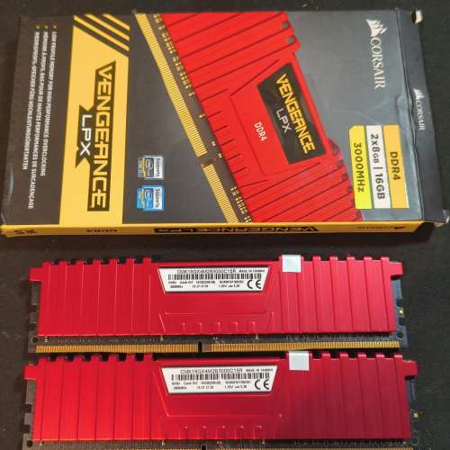 Desktop Ram Corsair 8GBx2 DDR4 3000 共16GB