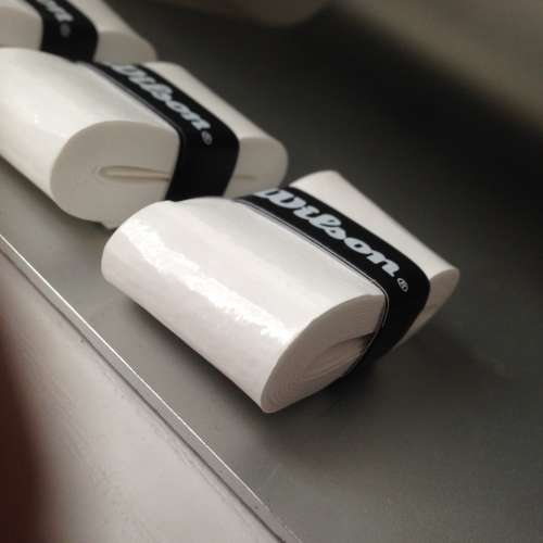 🎾 WILSON Overgrip 3pc Set WHITE NEW 全新 球拍 手帶 防滑帶 防滑膠 握把帶 握把...