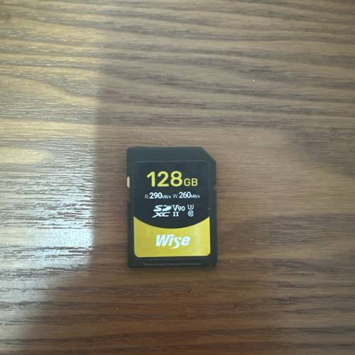 WISE V90 128gb sd 卡 sd card有盒