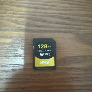 WISE V90 128gb sd 卡 sd card有盒