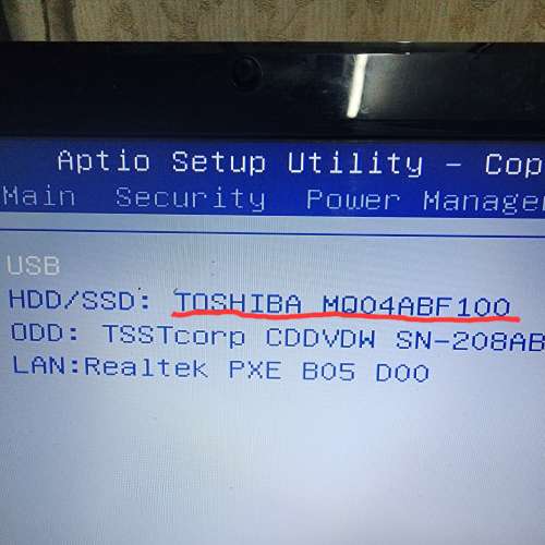 壞 Toshiba 2,5 吋 1T 硬碟