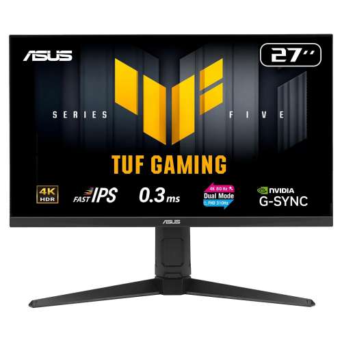 "Asus" VG27UQEL5A 27" TUF Gaming 4K 電競螢幕 (雙模式 4K 80Hz 或 Full HD 310Hz)...