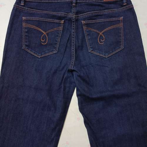 ESPRIT HIGH RISE BOOTCUT JEANS 女裝喇叭牛仔褲（深藍色）