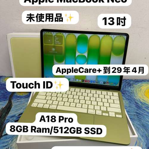 （未使用品超輕薄🔥Touch ID MacBook Neo )APPLE  MacBook Neo A18 Pro CPU/ 8GB R...