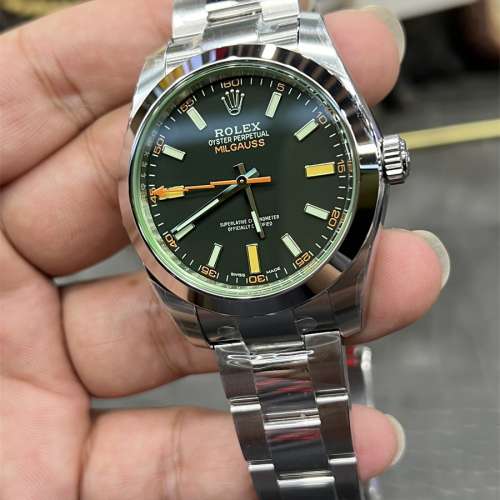 Rolex 勞力士 Milgauss m116400gv-0001 40mm 黑盤 綠玻璃 VS 出品
