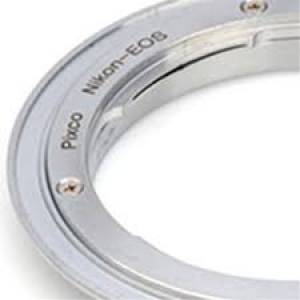 Pixco Lens Mount Adapter - Nikon Nikkor F Mount D/SLR Lens to Canon EOS (EF, EF-