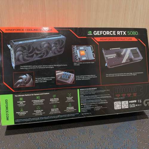 NVIDIA Geforce RTX 5080 Gigabyte WINDFORCE 3 OC