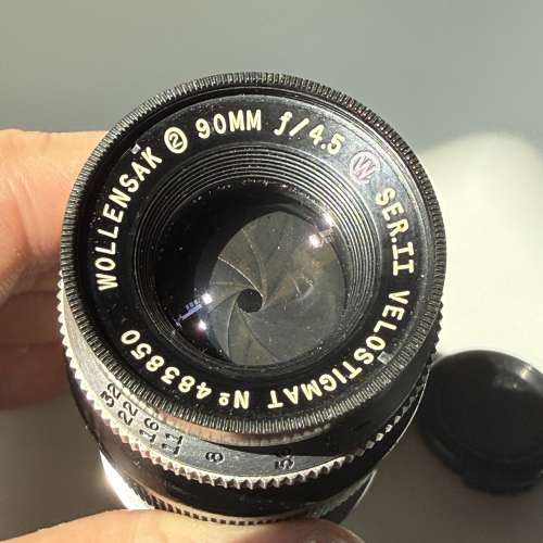 Leica Leitz Wollensak Velostigmat 4.5 90mm M39