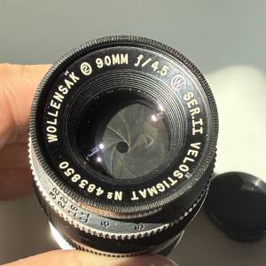 Leica Leitz Wollensak Velostigmat 4.5 90mm M39