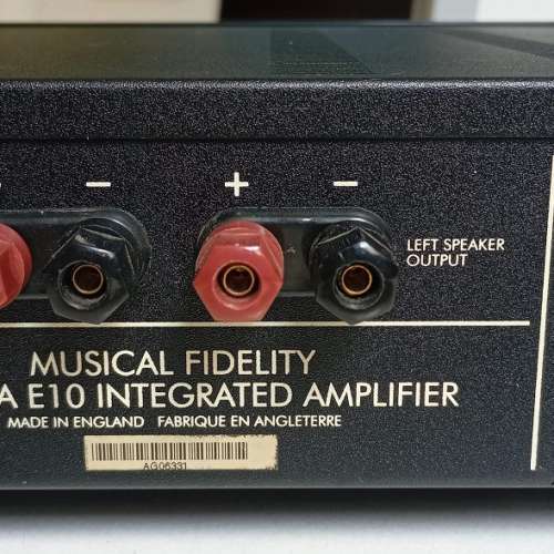 英國 Musical Fidelity E10 合併擴音機